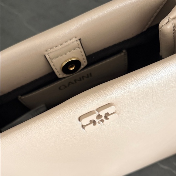 Ganni Light Grey Mini Bou Bag - Picture 2 of 9